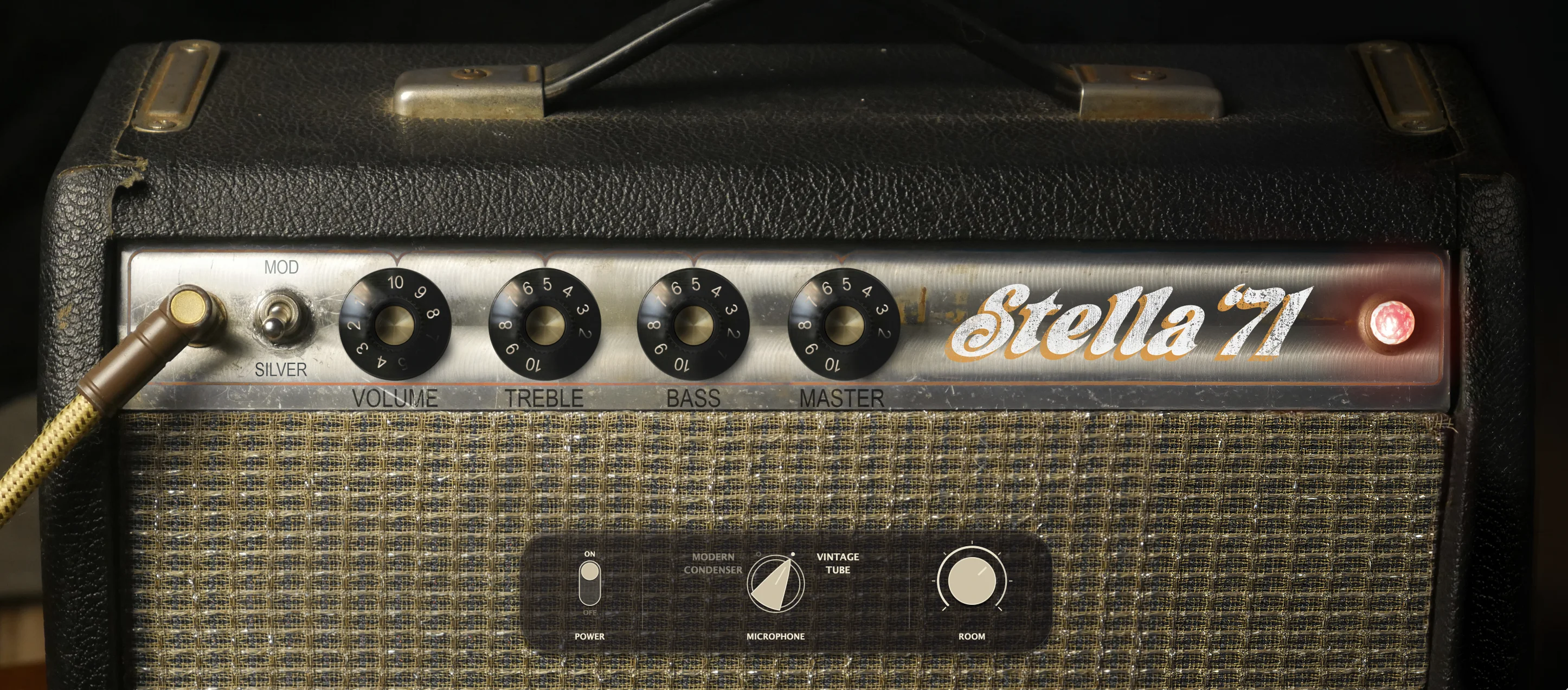 STELLA '71 plug-in interface, modeled from an American Silver 5-Watt Amp